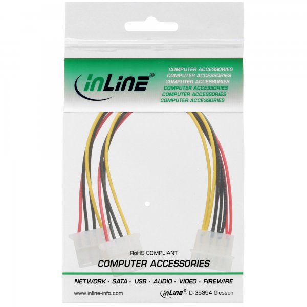 InLine Cavo di alimentazione a Y - da 1x 5,25“ M a 2x 5,25" F - 0,20m