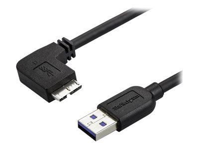 StarTech.com Cavo USB 3.0 Tipo A a Micro B slim - Connettore USB3.0 A a Micro B slim ad angolo sinis