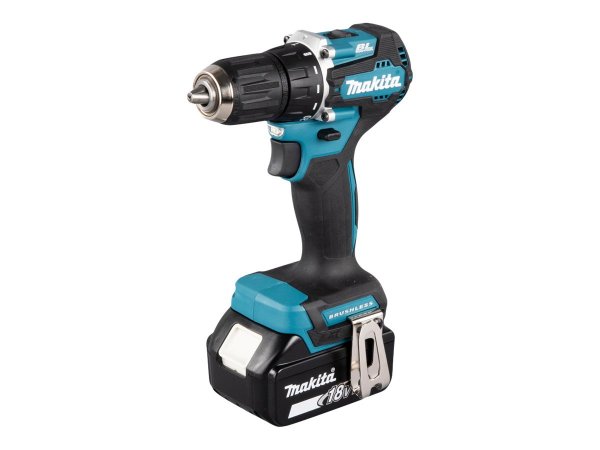 Makita DDF487RFE3 - Cacciavite elettrico - Impugnatura a pistola - 1/2" - Nero - Blu - Acciaio - Dee