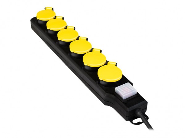 LogiLink Steckdosenleiste - Wechselstrom 250 V - 3680 Watt - Ausgangsanschlüsse 6 6 x - Strip alimen