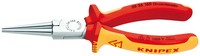 KNIPEX 30 36 160 - Pinze a becco lungo - 2,5 mm - 4,1 cm - Acciaio - Rosso - Giallo - 160 mm