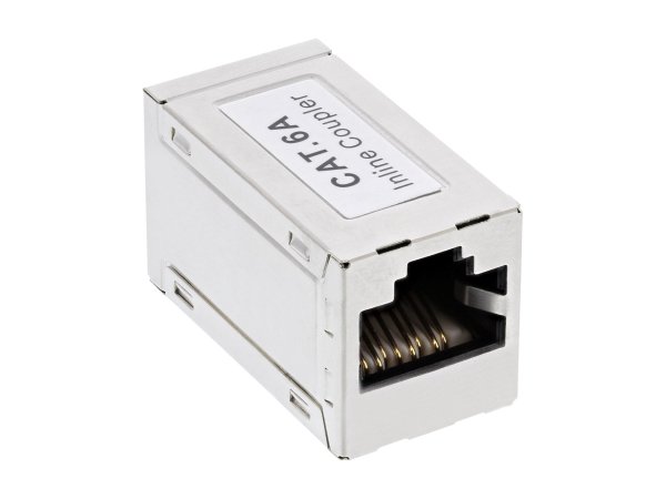 InLine Adattatore femmina-femmina cat. 6a - presa 2x RJ45 - schermato