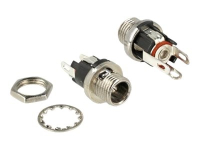 Delock 89910 - DC - Nero - Nichel - Nichel - 2,1 mm - 5,5 mm - 1 pz