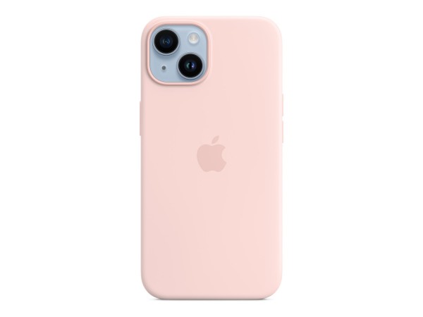 Apple iPhone 14 Silicone Case with MagSafe - Chalk Pink