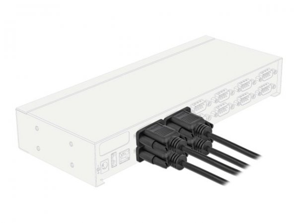 Delock Seriell Kabel RS-232 D-Sub 9 Buchse zu Nullmodem - Cavo - Digitale/dati
