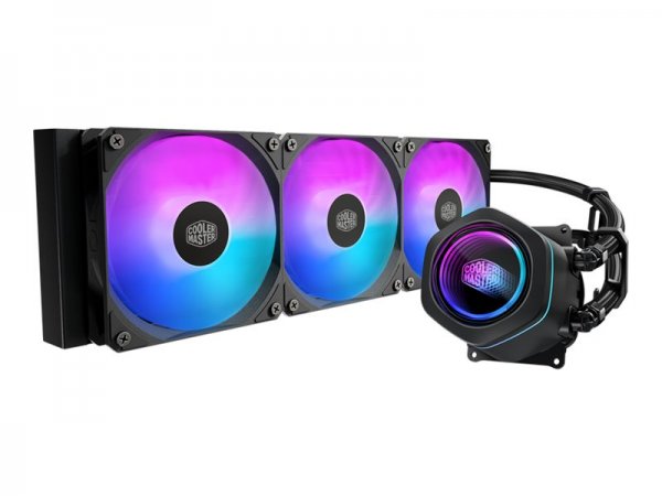 Cooler Master MasterLiquid Core Nex 360 ARGB - Prozessor-Fluessigkeitskühlsystem... - 27,2 dB - AMD