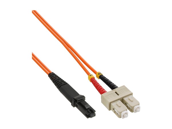 InLine Cavo Duplex - MTRJ/SC 50/125µm - Fibra Ottica OM2 - 3m