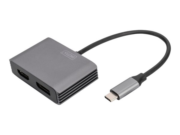 DIGITUS Adattatore grafico USB Type-C™ 4K 2in1 DisplayPort + HDMI - 4096 x 2160 Pixel