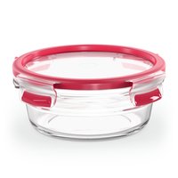 EMSA CLIP & CLOSE N10403 - Scatola - Rotondo - 0,6 L - Trasparente - Vetro - 420 °C