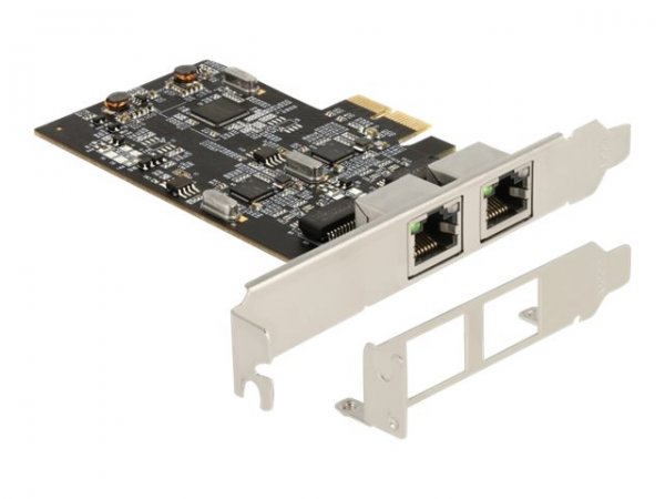 Delock PCI Express x2 Karte auf 2 x RJ45 2.5 Gigabit - Nic - PCI-Express