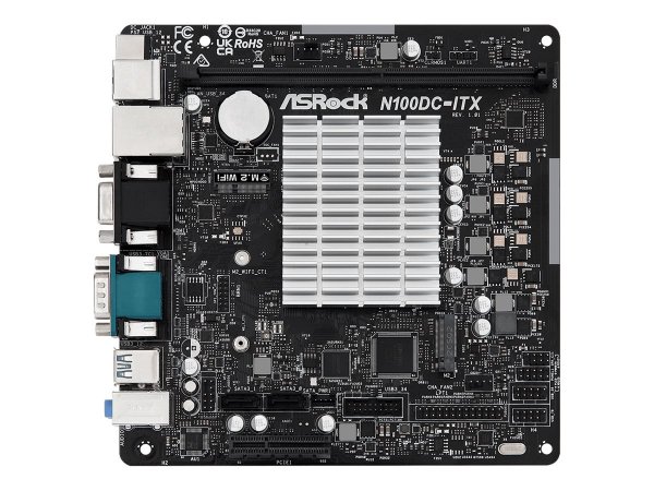 ASRock N100DC-ITX - Intel - NA (CPU integrato) - N100 - DDR4-SDRAM - 32 GB - DIMM