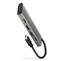 AXAGON HMC-5G2 - Cablato - USB 3.2 Gen 2 (3.1 Gen 2) Type-C - 100 W - Grigio - 4K Ultra HD - 4096 x