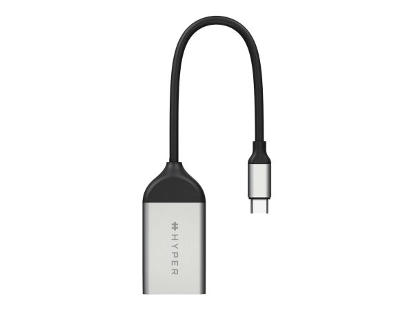 Hyper Targus HD425B - Cablato - USB tipo-C - Ethernet - 2500 Mbit/s - Argento