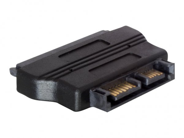 Delock Adapter SATA - SATA 22-pin FM - SATA 13-pin M - Nero
