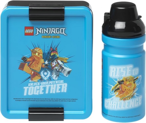 LEGO Lunch-Box Set Ninjago Classic blau/schwarz 2-teilig mit