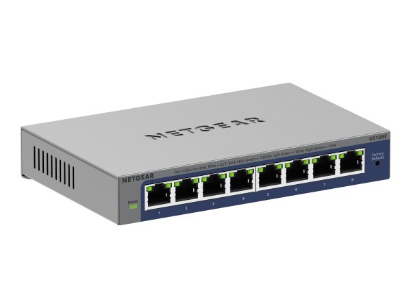 Netgear Plus Switch GS108E - Interruttore - 1 Gbps