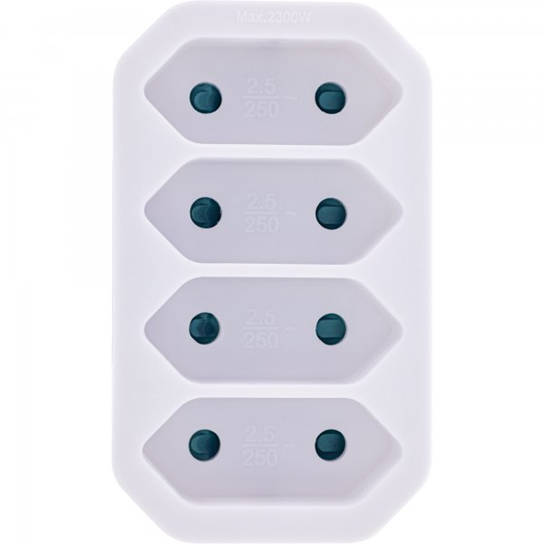 InLine Adattatore presa - spina Schuko a 4 prese Euro