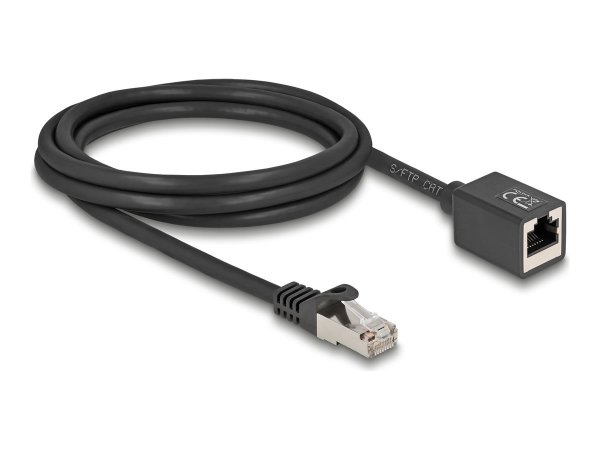 Delock Netzwerk Verlängerungsk.S/FTP RJ45 Stecker zu - Rete - CAT 6a