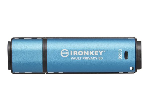 Kingston IronKey 32GB Vault Privacy 50 crittografia AES-256 - FIPS 197 - 32 GB - USB tipo A - 3.2 Ge