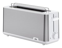 Braun Langschlitz-Toaster PurShine HT 1610 WH edelstahl/weiß