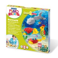 STAEDTLER FIMO kids 8034 - Argilla da modellazione - Grigio - Rosso - Turchese - Giallo - Bambino -