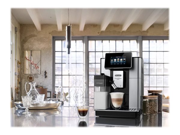 De Longhi PrimaDonna ECAM610.55.SB - Macchina per espresso - 2,2 L - Chicchi di caffè - Caffè macina
