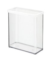 Rotho Loft - Erogatore - Rettangolare - 3,2 L - Trasparente - Bianco - 200 mm - 100 mm