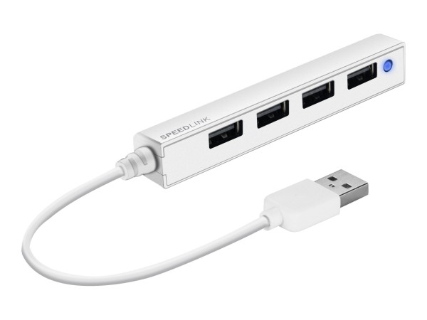 SPEEDLINK SNAPPY SLIM - USB 2.0 - 480 Mbit/s - Bianco - 0,08 m - USB