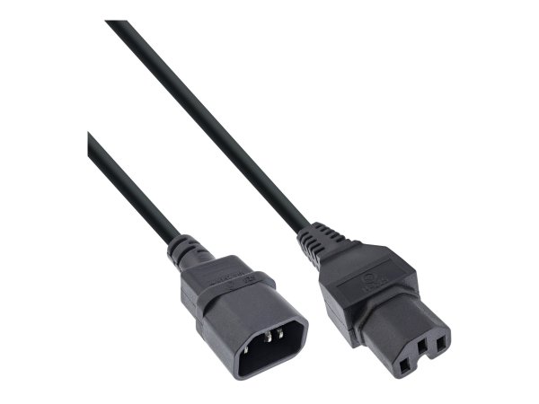 InLine Cavo alimentazione spina C14 presa C15 - nero - 0,5m