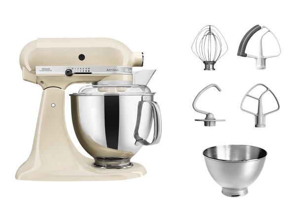 KitchenAid Artisan - Sbattitore con base - Crema - Sbattitura - Impasto - Miscelatura - 1,45 m - 4,8