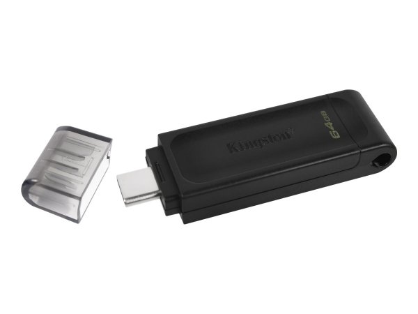 Kingston DataTraveler 64GB USB-C 3.2 Gen 1 70 - 64 GB - USB tipo-C - 3.2 Gen 1 (3.1 Gen 1) - Cuffia