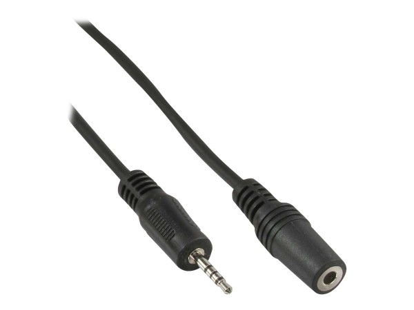 InLine Cavo Audio - Jack 2,5mm maschio a Jack 3,5mm femmina - Tricanale 4pin - 5m