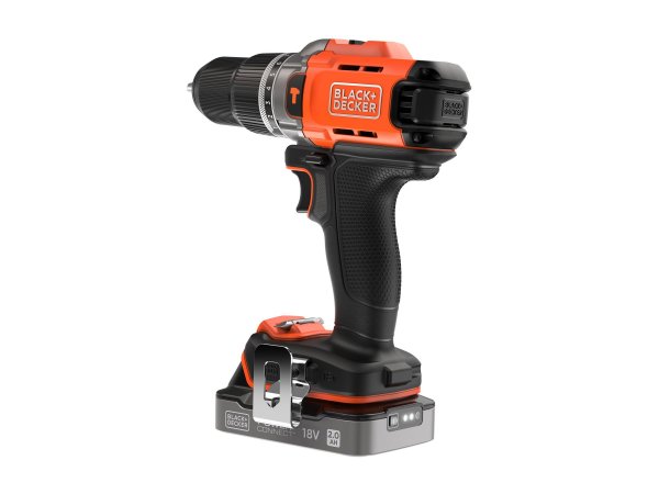 Black & Decker Akku-Schlagbohrschr. 18V 2x2Ah Kof BCD383D2XK