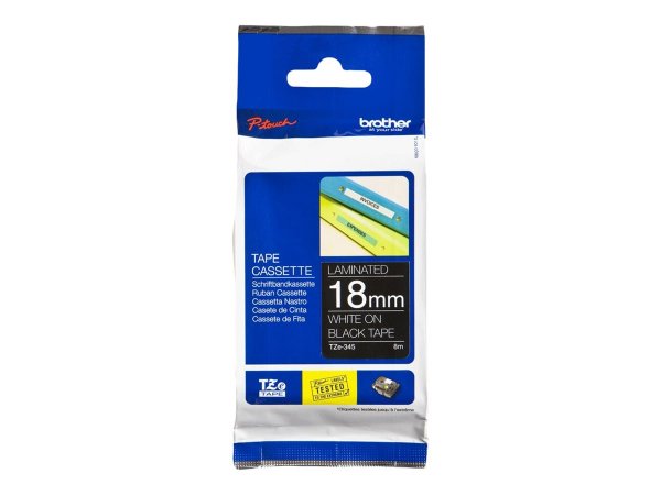 Brother TZE-345 - Bianco su nero - TZe - Trasferimento termico - Filippine - 5 anno/i - Brother