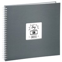 Hama Fine Art - Grigio - 300 fogli - 10 x 15 cm - Rilegatura a spirale - Carta - Bianco
