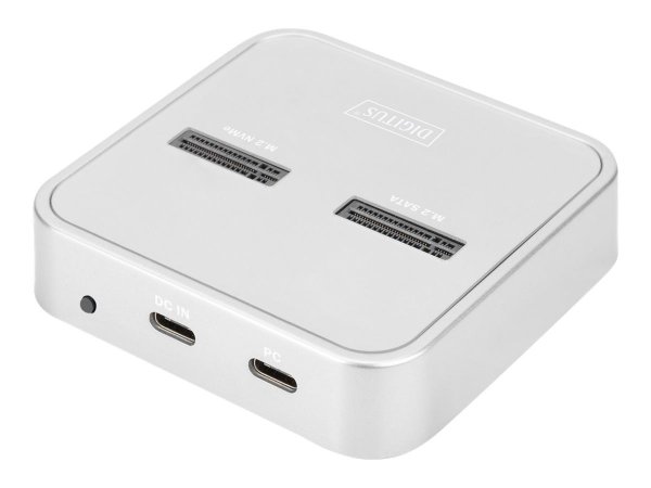 DIGITUS Docking station SSD M.2 NVMe + M.2 SATA con lettore schede SD-Express - USB-C™ - Cablato - U
