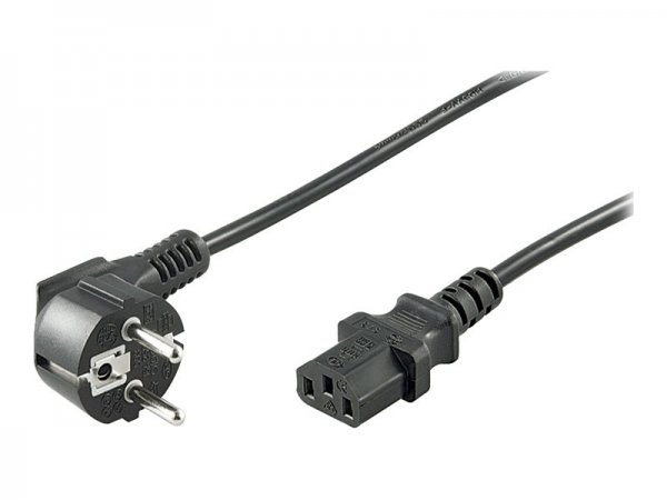 Goobay 68604 - 1,5 m - Spina di alimentazione di tipo F - Accoppiatore C13 - H05VV-F3G - 250 V