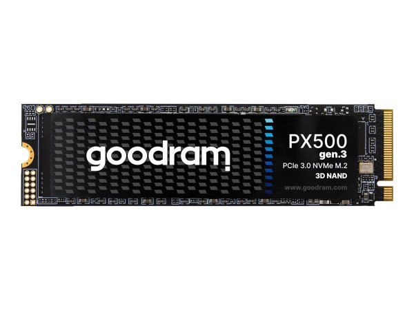 GoodRam PX500| 512GB NVMe SSD| M.2 Gen3| 3.200MB/s Lesen| 2.400MB/s Schreiben