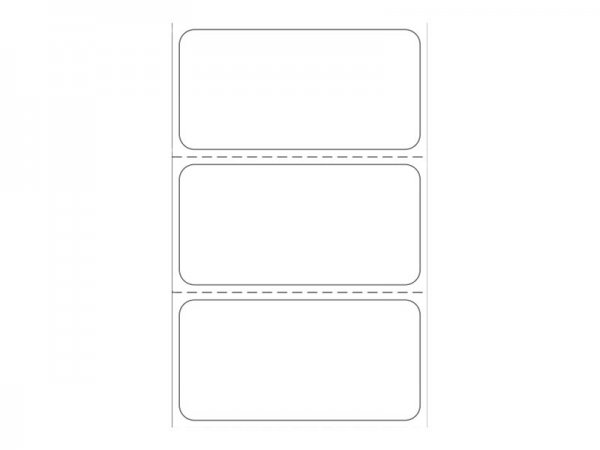 Zebra Z-Perform 1000D - Bianco - Etichetta per stampante autoadesiva - Etichetta fustellata - Rotolo