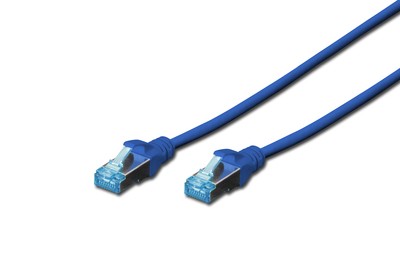 DIGITUS Cavo patch SF/UTP CAT 5e - 3 m - Cat5e - SF/UTP (S-FTP) - Blu