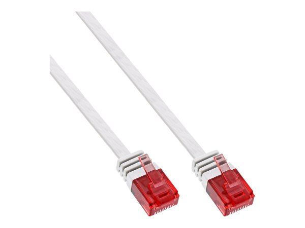 InLine Cavo patch Lan Slim - U/UTP - Cat.6 - bianco - 0,5m