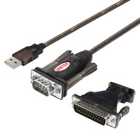 Unitek International Y-105A serielkabel Sort USB Type-A DB-9 - Adattatore - Digitale/dati