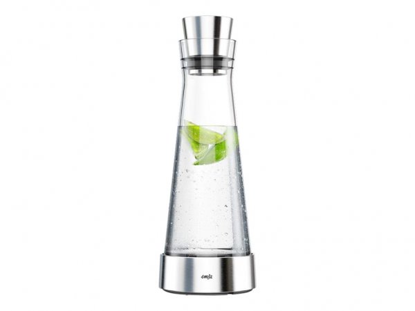 EMSA 370958 - Karaffe - 1 l - Edelstahl - Transparent - Glas - - 12 cm - 355