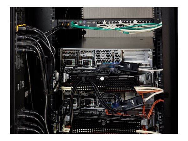 APC KVM0108A - 1600 x 1200 Pixel - Montaggio rack - 1U - Nero