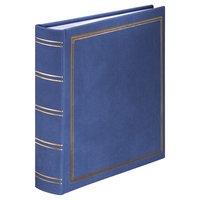 Hama London - Blu - 100 fogli - 10 x 15 - Rilegatura all'inglese - Poliuretano - 220 mm