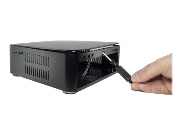 Inter-Tech h A80 Tower ITX Stromforsyningsadapter Sort - Torre - ITX