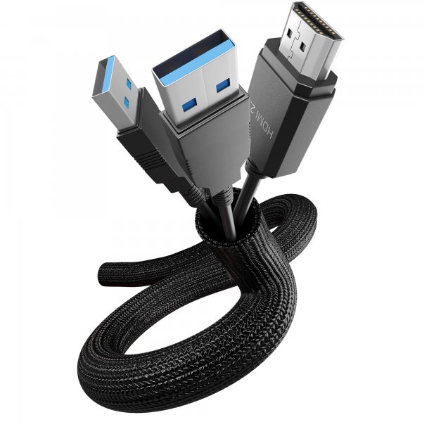 Label-the-cable LTC Kabelschlauch Pro Cable Tube zum Bündeln&Ordnen schw