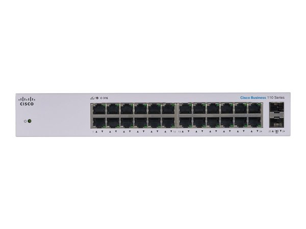 Cisco CBS110 - Non gestito - L2 - Gigabit Ethernet (10/100/1000) - Full duplex - Montaggio rack - 1U