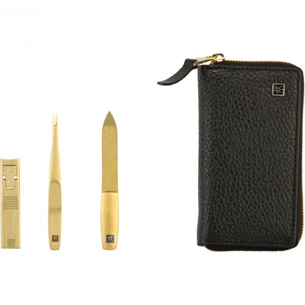 Zwilling Maniküre Pediküre Set 3tlg. mit Nagelknipser Leder