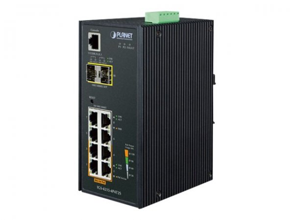 Planet IGS-4215-4P4T2S - Gestito - L2/L4 - Gigabit Ethernet (10/100/1000) - Supporto Power over Ethe